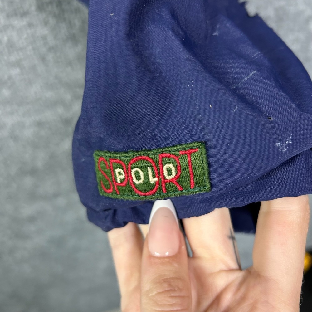 Polo by Ralph Lauren Windbreaker Jacket Men's Navy Blue Full Zip Outdoor - Large - Picture 8 of 14